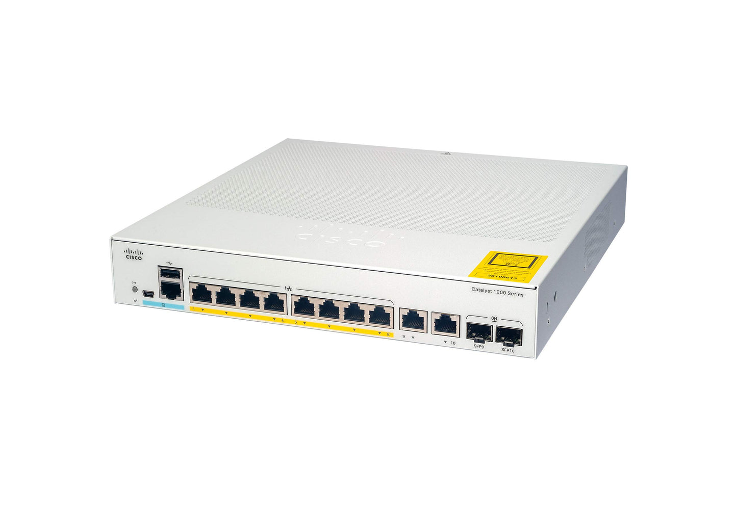 C1000-8T-E-2G-L 8 Gb Ethernet Port fanless switch with external power