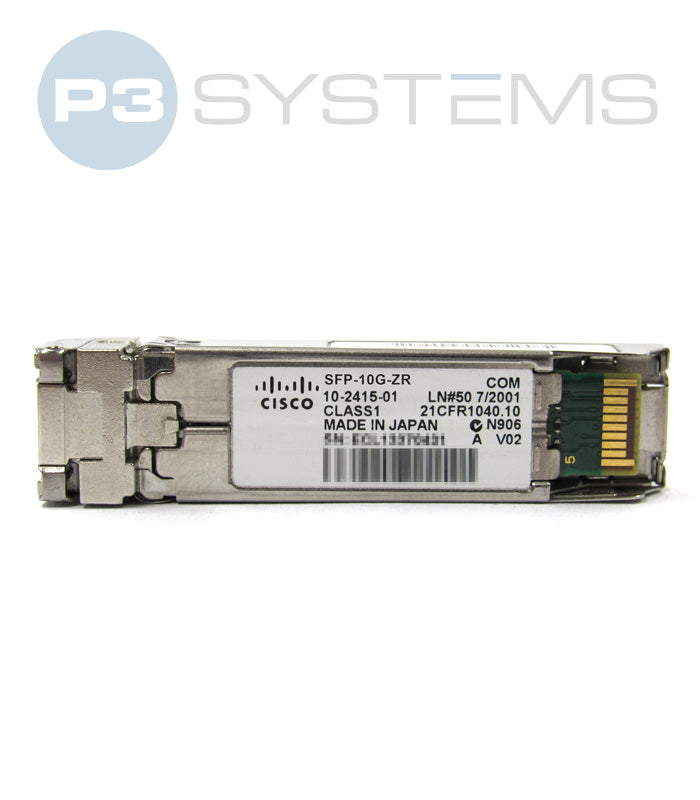 SFP-10G-ZR Cisco multirate 10GBASE-ZR, 10GBASE-ZW and OTU2e SFP+ Module for SMF