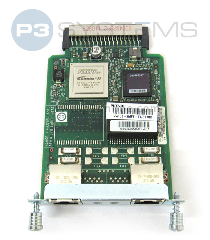 VWIC3-2MFT-T1/E1 Cisco 2 port T1/E1 Multiflex Trunk Card