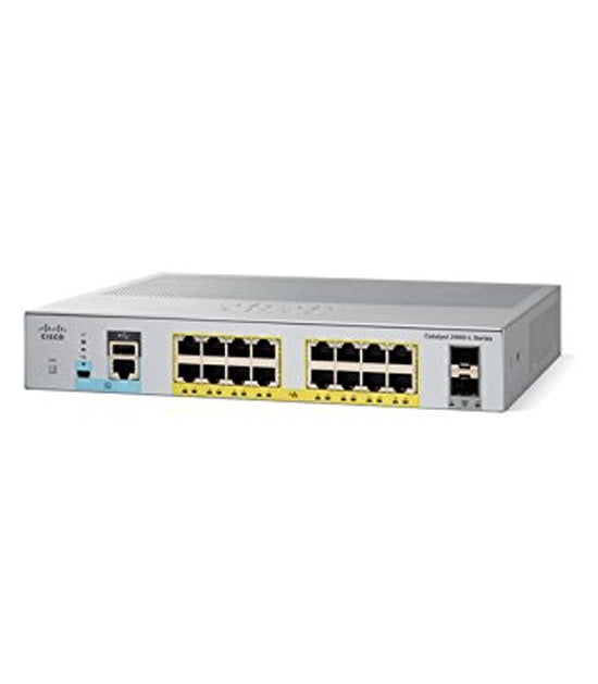 WS-C2960L-16PS-LL Switch with 16p GE POE+ and 2p 1G SFP