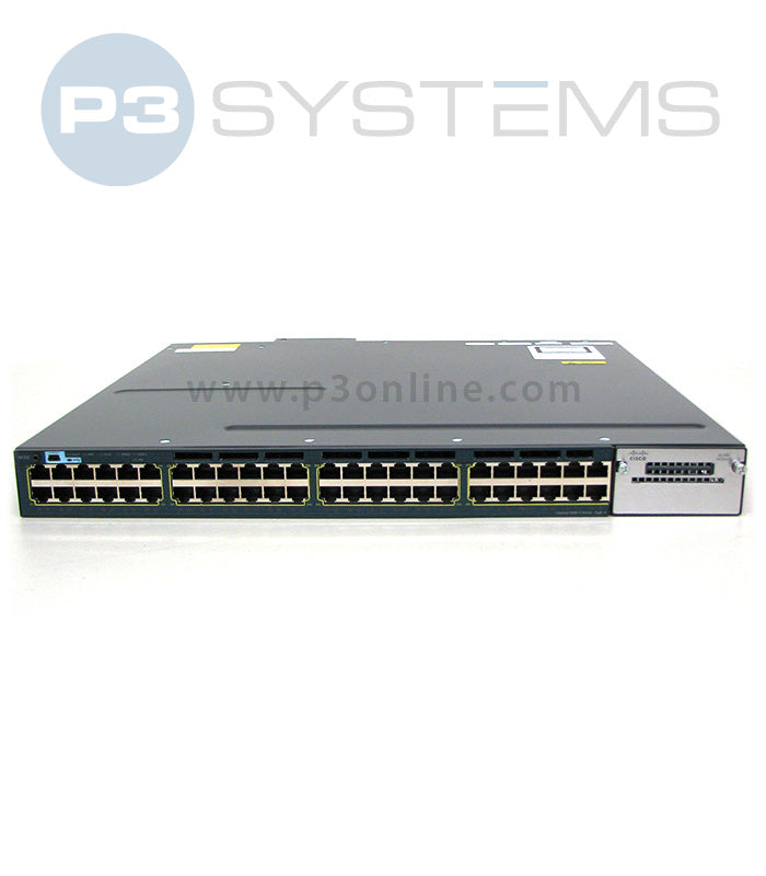 WS-C3560X-48PF-L Cisco 3560X 48 port 10/100/1000 PoE Switch w/ 1100w power supply