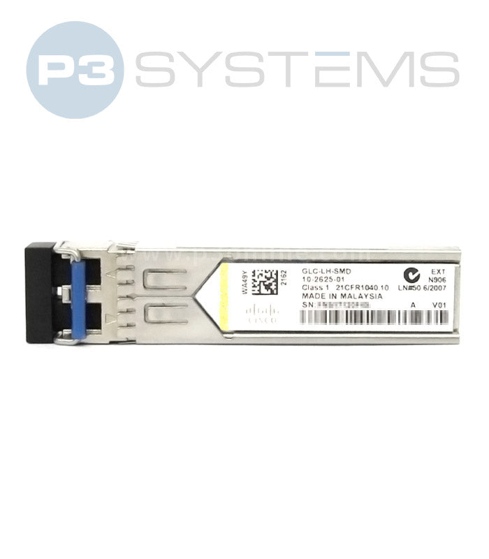 GLC-LH-SMD LX/LH Gb Fiber SFP with digital optical monitoring (DOM).
