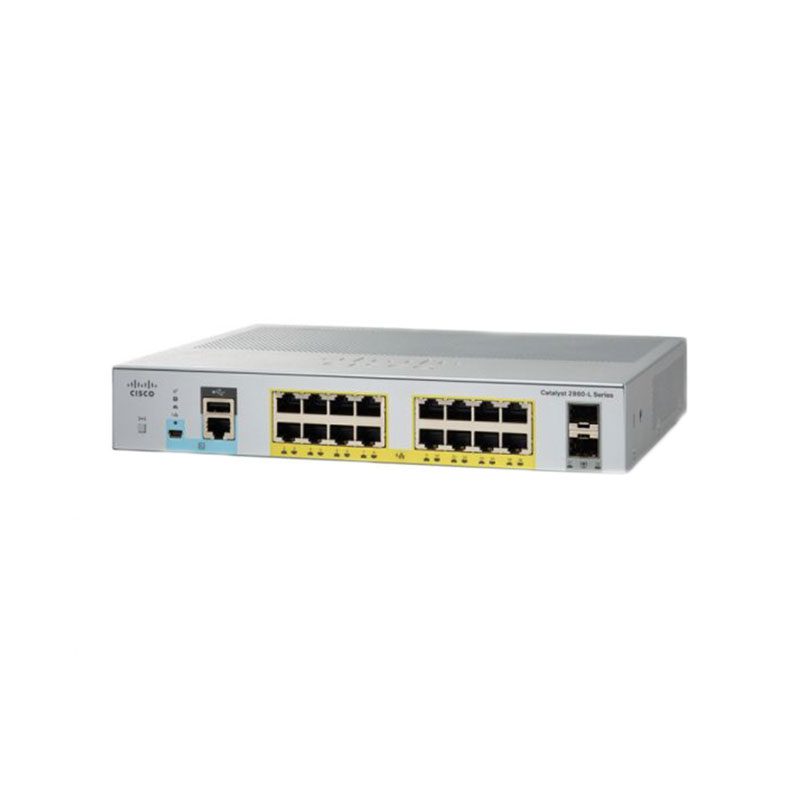WS-C2960L-SM-16PS SmartManaged with 16p GE PoE+ and 2 1G SFP