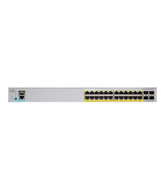 WS-C2960L-24PQ-LL Switch with 24p GE POE+ and 4p 10G SFP+