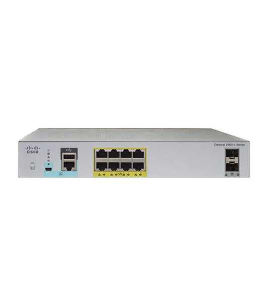 WS-C2960L-8PS-LL compact switch with 8p GE PoE+ and 2p 1G SFP