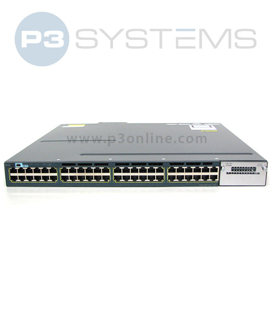 WS-C3560X-48P-S Cisco 3560X 48 port 10/100/1000 PoE Switch