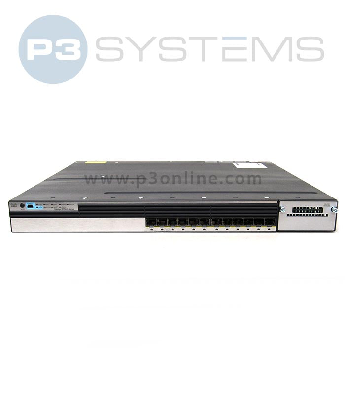 WS-C3750X-12S-E Cisco 3750X 12 SFP Stackable Switch w/ IP Services Image
