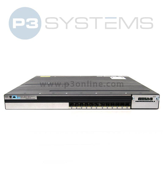WS-C3750X-12S-S Cisco 3750X 12 SFP Stackable Switch w/ IP Base Image