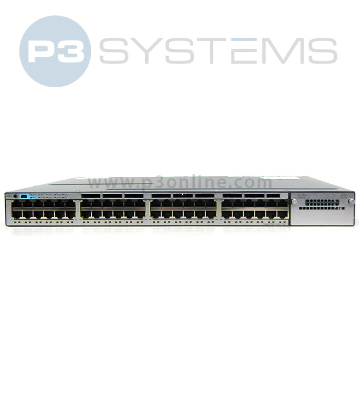 WS-C3750X-48PF-S Stackable 48p GE PoE+ and IP Base