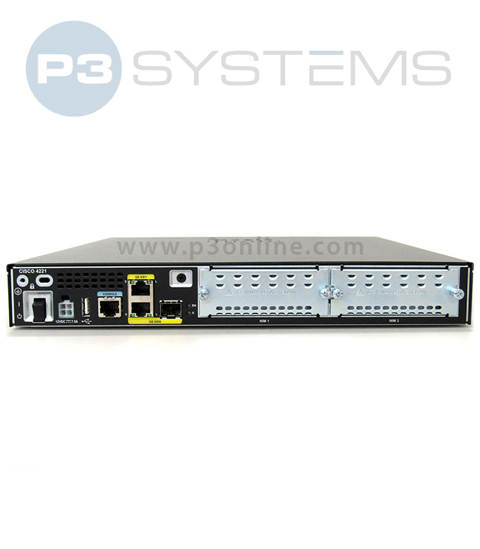 ISR4221/K9 router with 2 GB ethernet ports