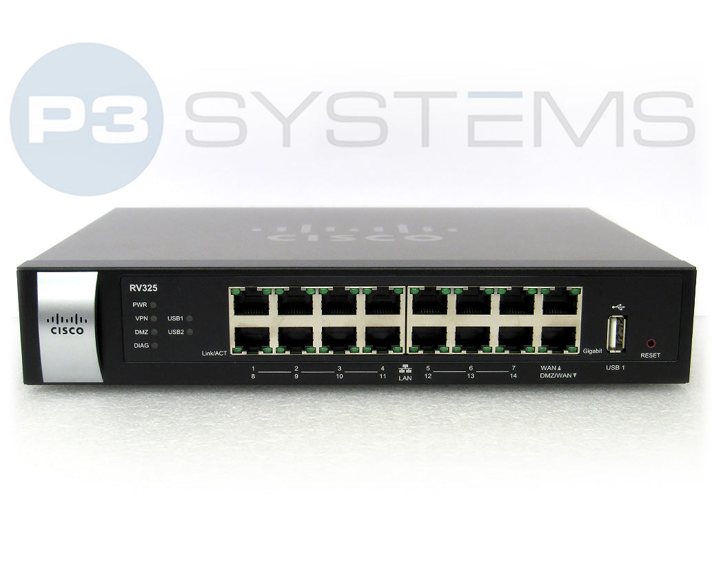 RV325-K9-NA Router 14 GE and NA power adapter