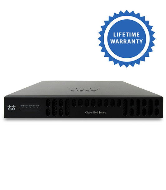 ISR4221/K9 router with 2 GB ethernet ports