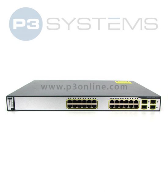 Cisco WS-C3750G-24PS-E gigabit PoE switch