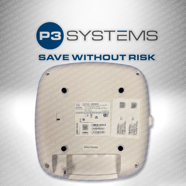 a Cisco CW9166I wireless access point, viewed from the back side